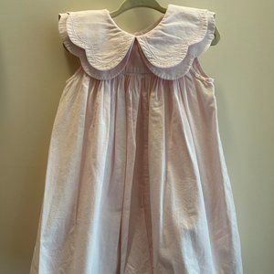 Jacadi Light Pink Petal Collar Dress - Size 36M
